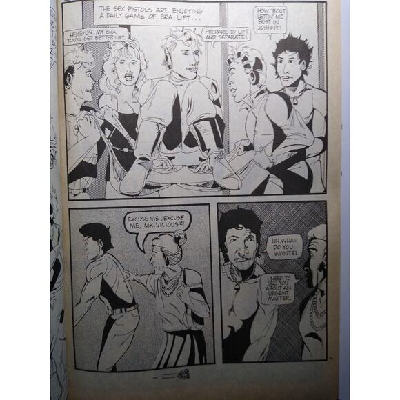 Sex Pistols Punk Rock Fantasy Comic July 1990 Johnny Rotten Sid Vicious UNUSED - Picture 7 of 10
